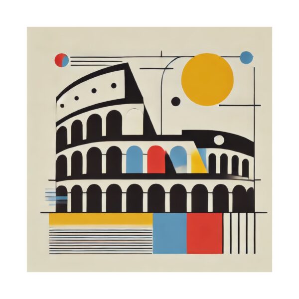 Bauhaus Abstract Poster, Geometric Minimalist Art Print, Vertical Wall Decor, Matte Print Gift Idea, Modern Scandinavian Design - Image 6