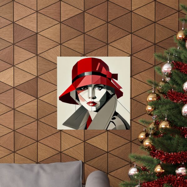 Abstract Fauvism Portrait Poster, Matte Vertical Wall Art Decor, Kees van Dongen Corn Poppy Print, Minimalist Home Office Artwork, Fauvist - Image 8
