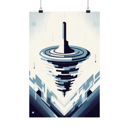 Inception Movie Poster Dream Within a Dream Totem Abstract Minimalist Wall Art Poster Geometric Bauhaus Colorful