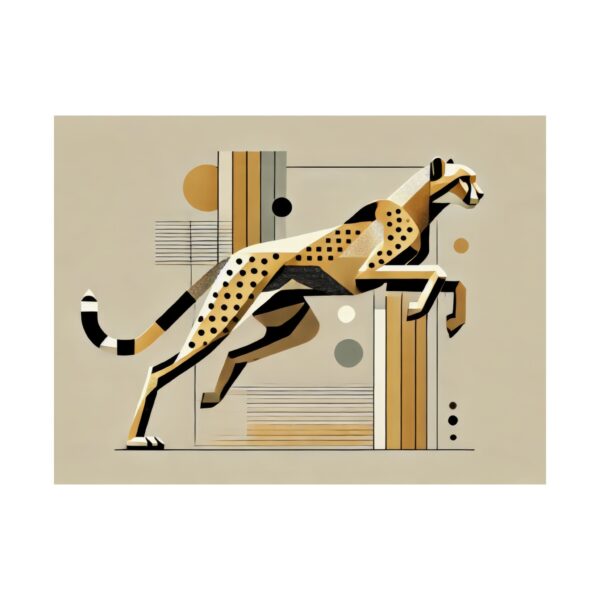 Cheetah Abstract Wall Art, Poster, Geometric Minimalist Print, Cubist Bauhaus Decor, Matte Horizontal Posters - Image 10
