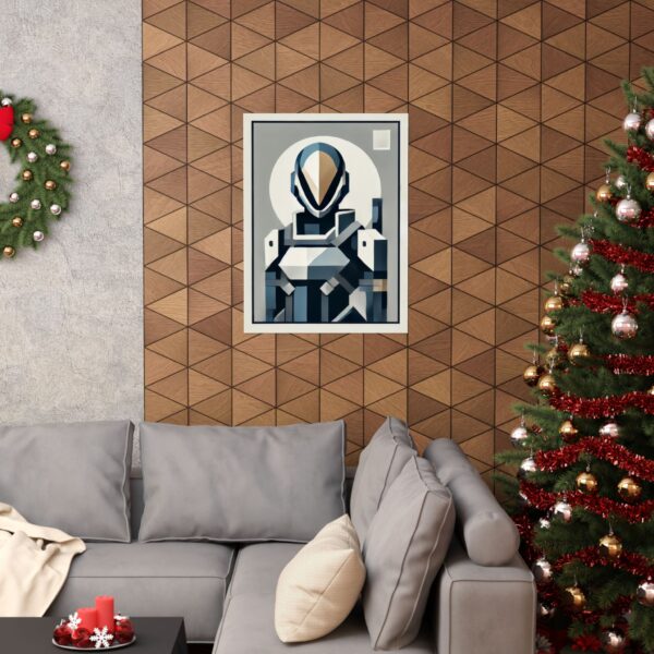 Minimalist Spartan 3 III Geometric Wall Art Poster, Abstract Bauhaus Print, Matte Vertical Decor, Home Office Decoration, Gift Idea - Image 12