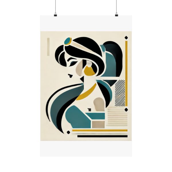 Jasmine Disney Princess Aladdin Abstract Minimalist Bauhaus Art Wall Poster Geometric - Image 97