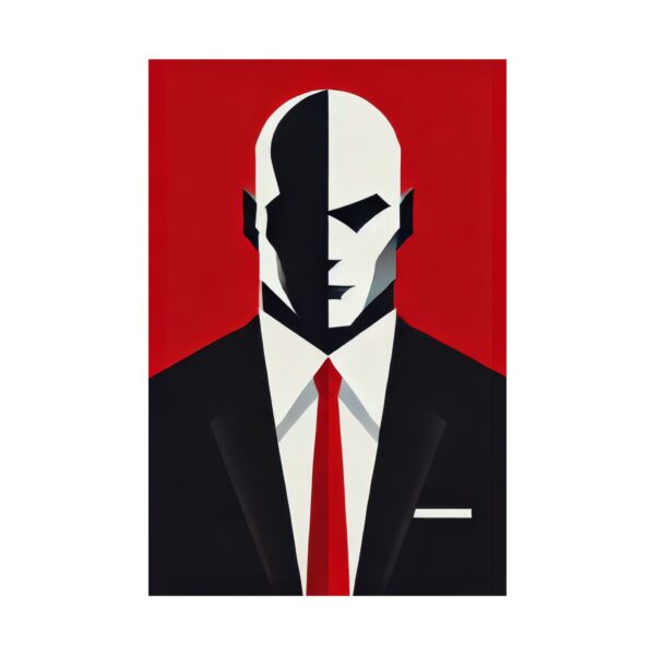 Agent 47 Hitman Gaming Bauhaus Abstract Minimalist Wall Art Poster Geometric Matte Vertical Posters, Hitman Poster, Video Game Decor, - Image 6