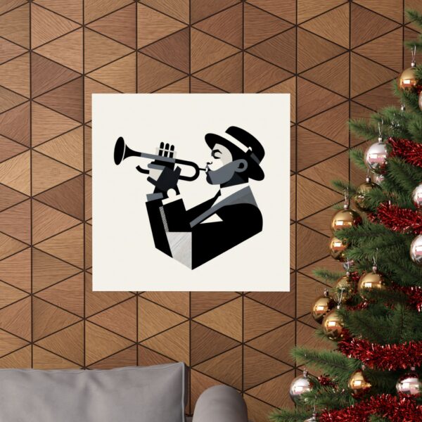 Louis Armstrong Abstract Minimalist Bauhaus Art Wall Poster Music Artist Jazz - Image 8