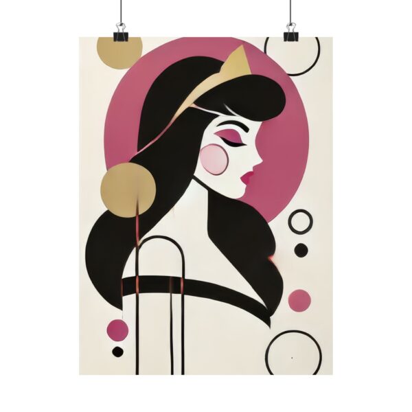 Sleeping Beauty Reimagined Disney Princess Abstract Minimalist Wall Art Poster Geometric