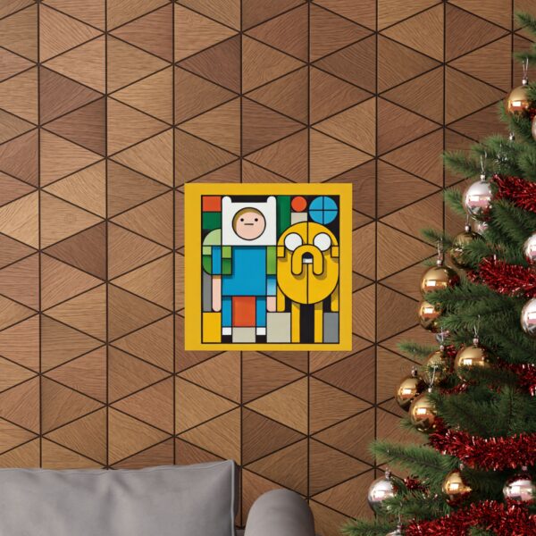 Adventure Time Finn and Jake Poster, Matte Horizontal Wall Art Print, Cartoon Network Characters, Kids Room Decor, Dorm Wall Hanging, Unique - Image 4