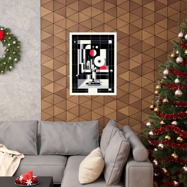 Vertical Posters, Space Odyssey Movie Poster Wall Art, Abstract Bauhaus Minimalist Geometric Hal, Matte Print, Home Decor - Image 12