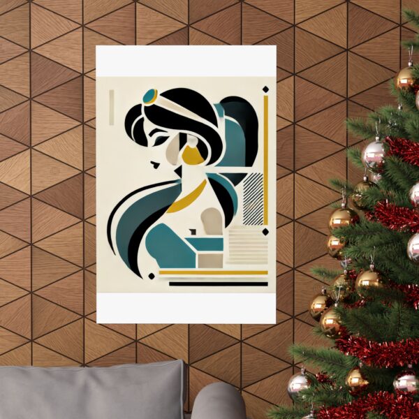 Jasmine Disney Princess Aladdin Abstract Minimalist Bauhaus Art Wall Poster Geometric - Image 100