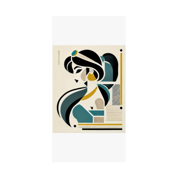 Jasmine Disney Princess Aladdin Abstract Minimalist Bauhaus Art Wall Poster Geometric - Image 86