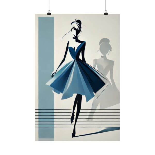 Cinderella Reimagined Disney Princess Abstract Wall Art, Matte Vertical Poster Print, Cubist Bauhaus Art Deco Minimalist Decor, Home Office - Image 5