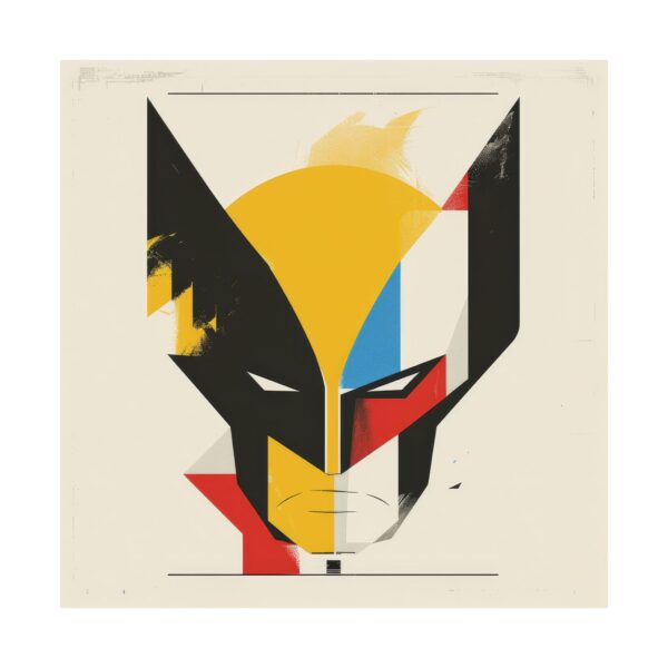 Wolverine Cowl Abstract Minimalist Retro Wall Art Poster, Matte Vertical Posters, Home Decor, Dorm Room Decor, Gift for Marvel Fan, X-Men - Image 2