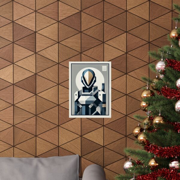 Minimalist Spartan 3 III Geometric Wall Art Poster, Abstract Bauhaus Print, Matte Vertical Decor, Home Office Decoration, Gift Idea - Image 4