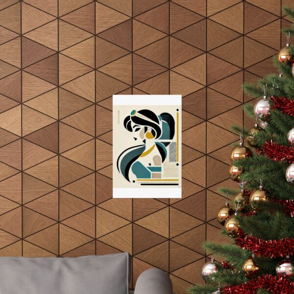 Jasmine Disney Princess Aladdin Abstract Minimalist Bauhaus Art Wall Poster Geometric - Image 40