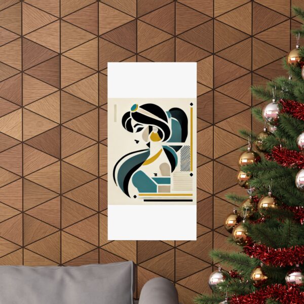 Jasmine Disney Princess Aladdin Abstract Minimalist Bauhaus Art Wall Poster Geometric - Image 56