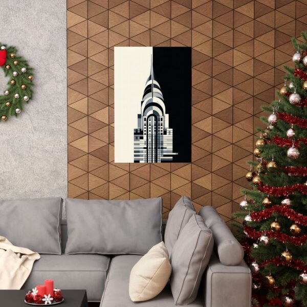 The Chrysler Building Abstract Minimalist Wall Art Poster Geometric Art Deco - Image 12