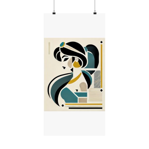 Jasmine Disney Princess Aladdin Abstract Minimalist Bauhaus Art Wall Poster Geometric - Image 53
