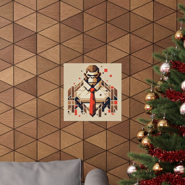 Abstract Minimalist Donkey Fan Kong Art Matte Vertical Posters, Kong Wall Art, Bauhaus Cubism Prints, Home Decor, Office Decor, Unique Gift - Image 4