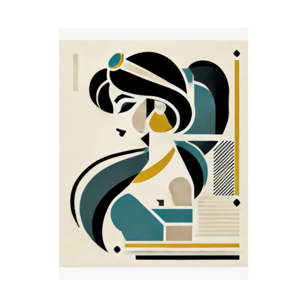 Jasmine Disney Princess Aladdin Abstract Minimalist Bauhaus Art Wall Poster Geometric - Image 118