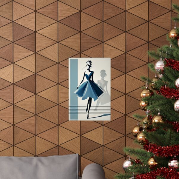 Cinderella Reimagined Disney Princess Abstract Wall Art, Matte Vertical Poster Print, Cubist Bauhaus Art Deco Minimalist Decor, Home Office - Image 4
