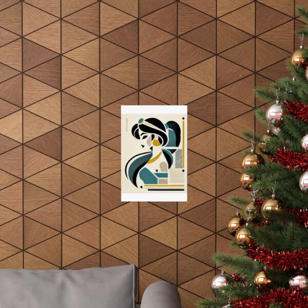Jasmine Disney Princess Aladdin Abstract Minimalist Bauhaus Art Wall Poster Geometric - Image 24