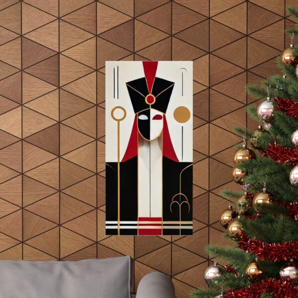 Bauhaus Abstract Poster, Minimalist Wall Art, Jafar Aladdin Print, Matte Vertical Art, Abstract Art Poster, Modern Wall Decor, Vertical Art - Image 12