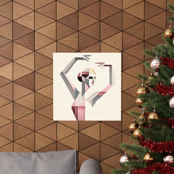 Ballerina Ballet Cubism Bauhaus Abstract Minimalist Wall Poster Art - Image 8