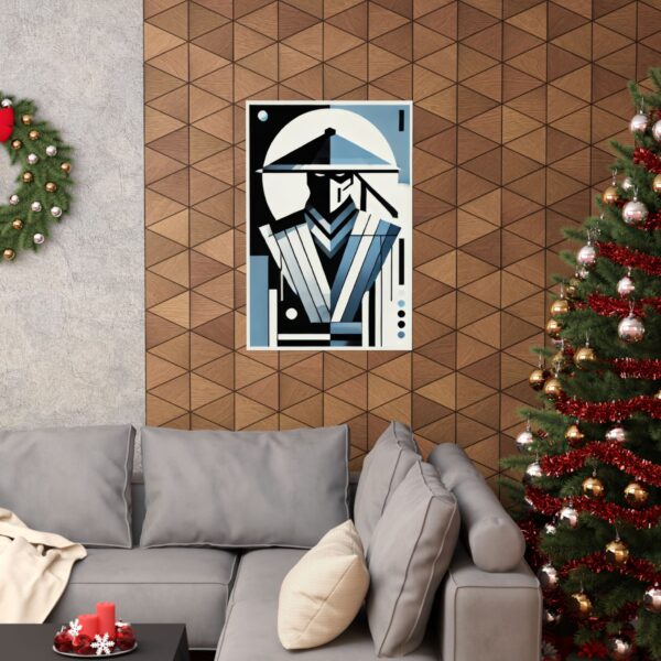 Abstract Raiden Mortal Kombat Geometric Bauhaus Matte Vertical Poster, Minimalist Wall Art Print, Gaming Decor, Gift for Gamers, Unique Home - Image 12