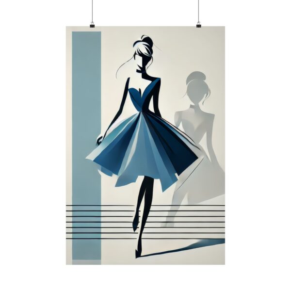 Cinderella Reimagined Disney Princess Abstract Wall Art, Matte Vertical Poster Print, Cubist Bauhaus Art Deco Minimalist Decor, Home Office - Image 9