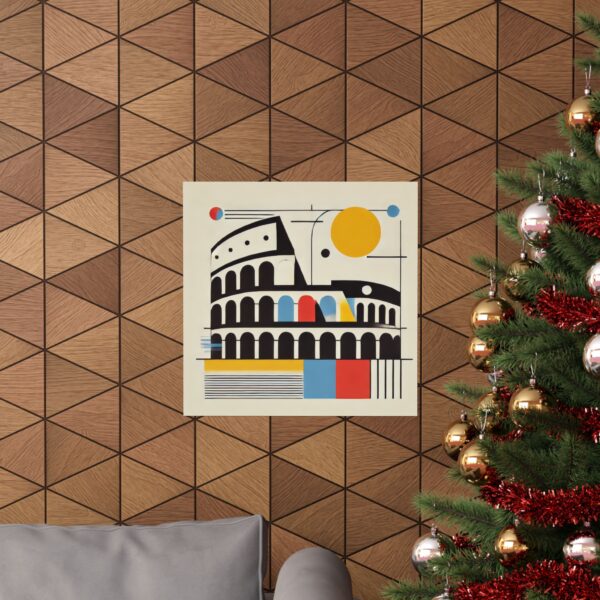 Bauhaus Abstract Poster, Geometric Minimalist Art Print, Vertical Wall Decor, Matte Print Gift Idea, Modern Scandinavian Design - Image 8
