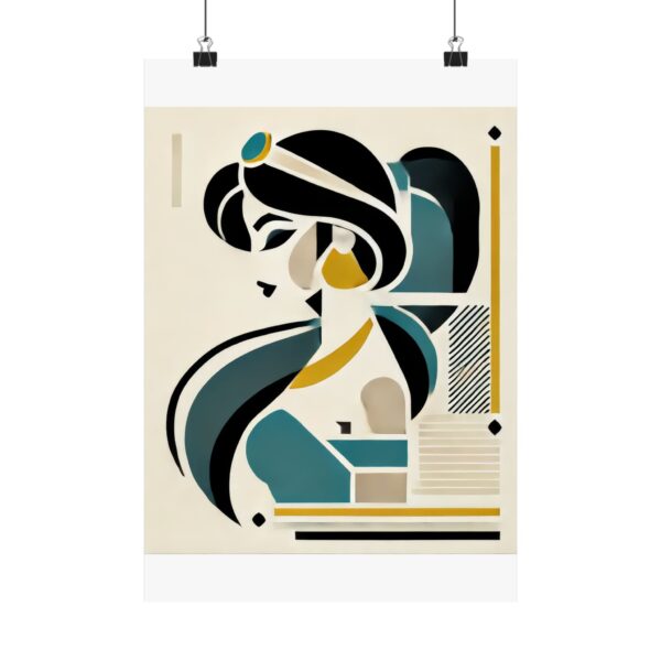 Jasmine Disney Princess Aladdin Abstract Minimalist Bauhaus Art Wall Poster Geometric - Image 21