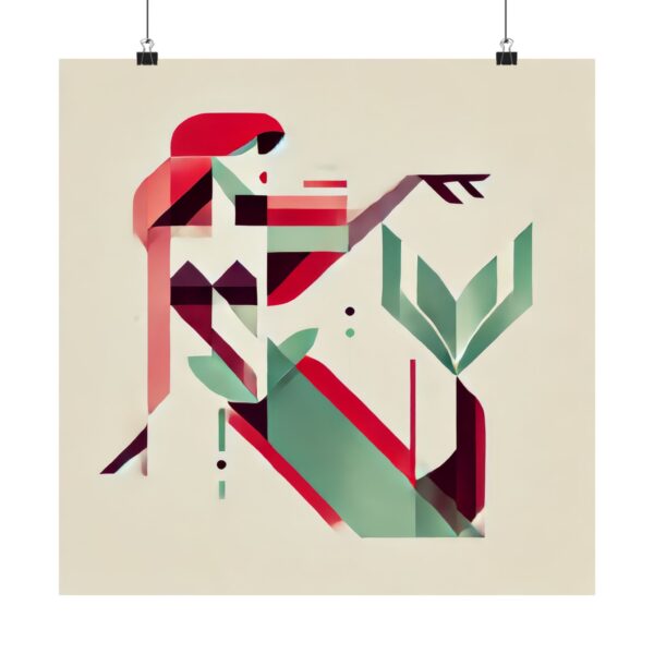 Ariel The Mermaid Minialist abstract bauhaus Disney Princess Wall art Poster