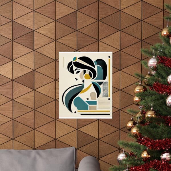 Jasmine Disney Princess Aladdin Abstract Minimalist Bauhaus Art Wall Poster Geometric - Image 60