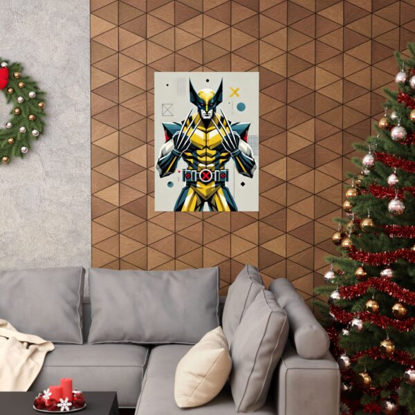 Wolverine '97 Poster, X-Men Abstract Art Print, Bauhaus Cubism Wall Art, Minimalist Decor, Geek Gift, Marvel Fan, Unique Home Decor, - Image 12