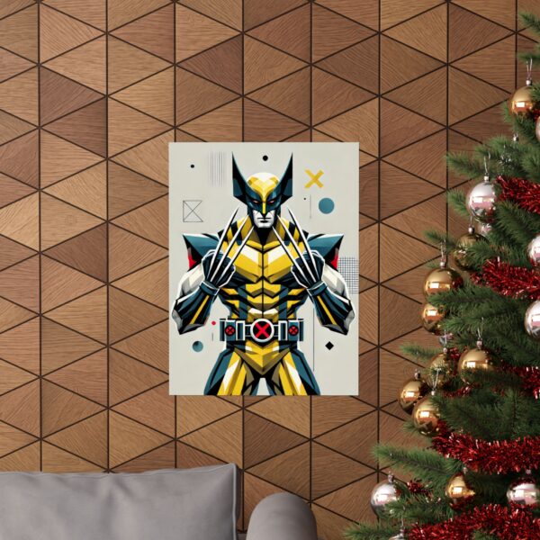Wolverine '97 Poster, X-Men Abstract Art Print, Bauhaus Cubism Wall Art, Minimalist Decor, Geek Gift, Marvel Fan, Unique Home Decor, - Image 8