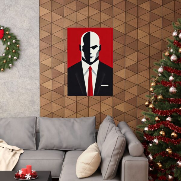 Agent 47 Hitman Gaming Bauhaus Abstract Minimalist Wall Art Poster Geometric Matte Vertical Posters, Hitman Poster, Video Game Decor, - Image 12