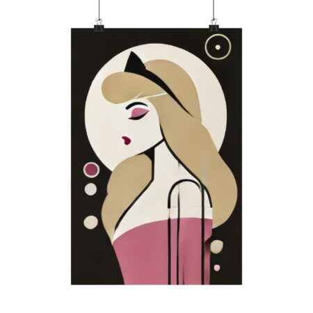 Sleeping Beauty Reimagined Disney Princess Abstract Minimalist Wall Art Poster Geometric