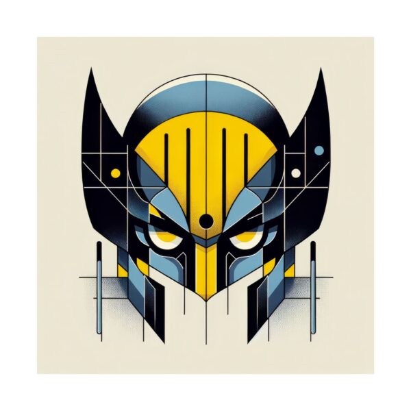 Wolverine Cowl Helmet Poster, X-Men Abstract Art Print, Bauhaus Cubism Wall Art, Minimalist Decor, Geek Gift, Marvel Fan, Unique Home Decor, - Image 10
