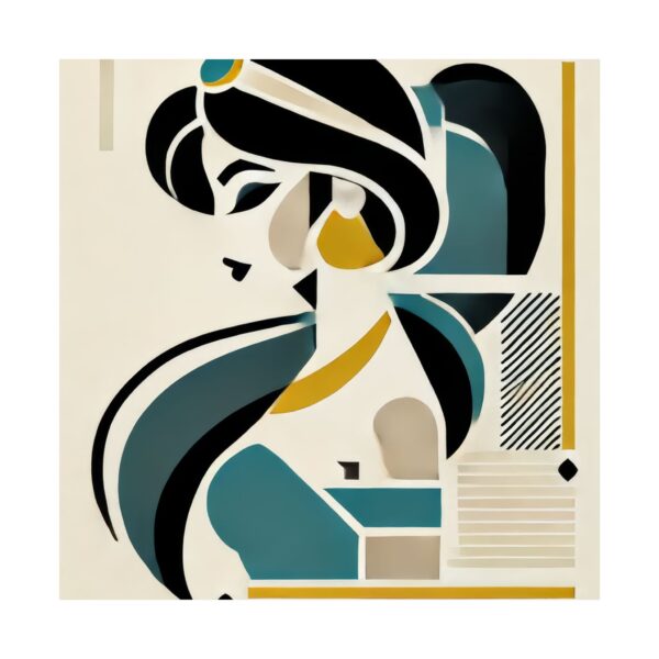 Jasmine Disney Princess Aladdin Abstract Minimalist Bauhaus Art Wall Poster Geometric - Image 126