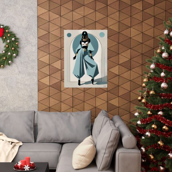 Jasmine Disney Princess Reimagined Art Deco Fashion Matte Vertical Poster, Geometric Bauhaus Cubism Aladdin Wall Art, Minimalist Abstract - Image 12