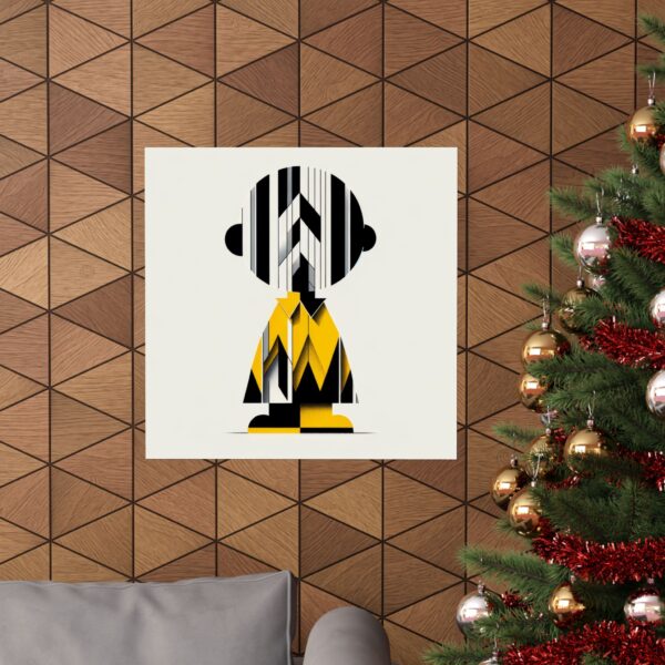 Charlie Brown Cubist Abstract Minimalist Wall Art Poster - Image 12