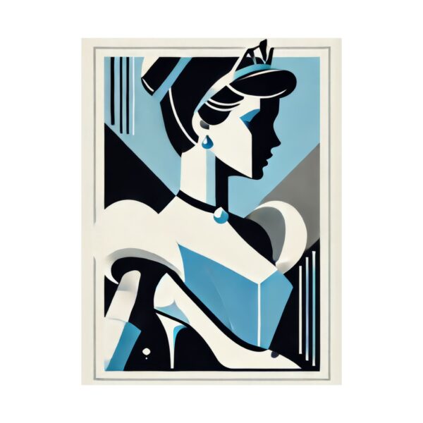 Bauhaus Abstract Wall Poster, Cinderella Disney Princess Geometric Art Print - Minimalist Decor, Matte Vertical Posters, Nursery Room Decor, - Image 2
