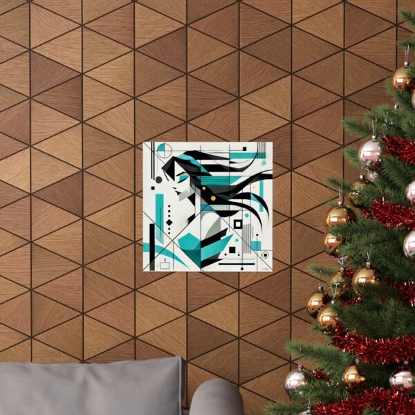 Wall Art Poster - Princess Jasmine Disney Abstract Minimalist Geometric Bauhaus Cubism - Image 4