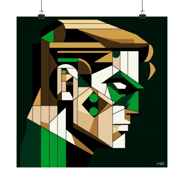 Hal Jordan Green Lantern Corp Abstract Minimalist Wall Art Poster Comic Book Superhero