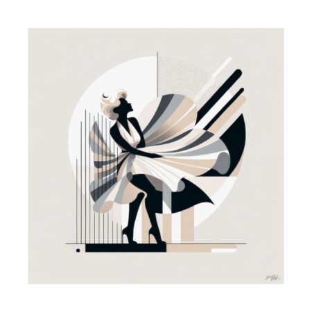 Vertical Poster Marilyn Monroe Abstract Minimalist Wall Art