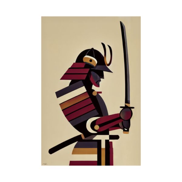 Samurai Abstract Minimalist Bauhaus Art Wall Poster Japan - Image 14