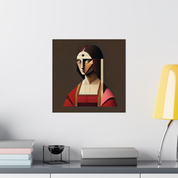 La Belle Ferronniere reimagined by Leonardo da Vinci - Image 3