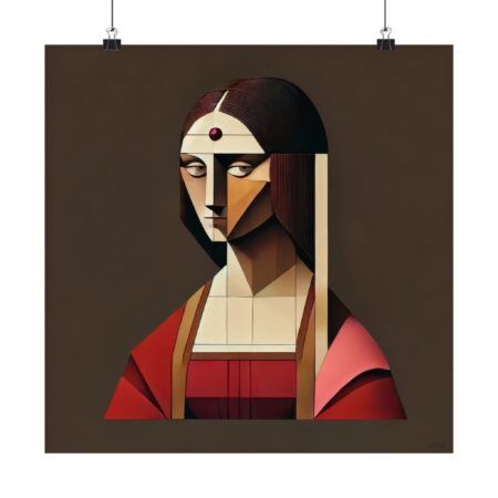 La Belle Ferronniere reimagined by Leonardo da Vinci