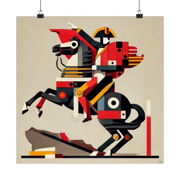 Napoleon Crossing the Alps by Jacques-Louis David Reimagined