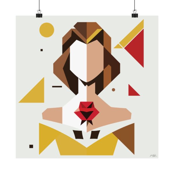 Minimalist Princess Belle, Beauty and the Beast