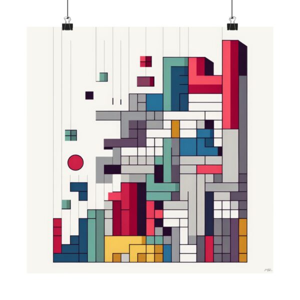 Tetris Geometric Bauhaus